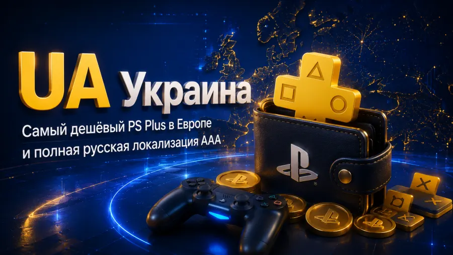 Украина — самый дешёвый PS Plus в Европе и полная русская локализация AAA